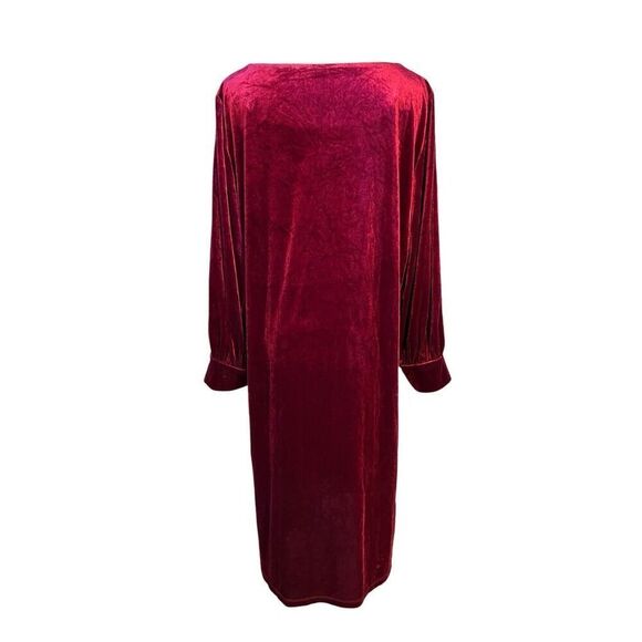Sandra Darren Washable Velvet Puffed Sleeves A-line Dress sz XL NWT Holidays - Picture 5 of 12